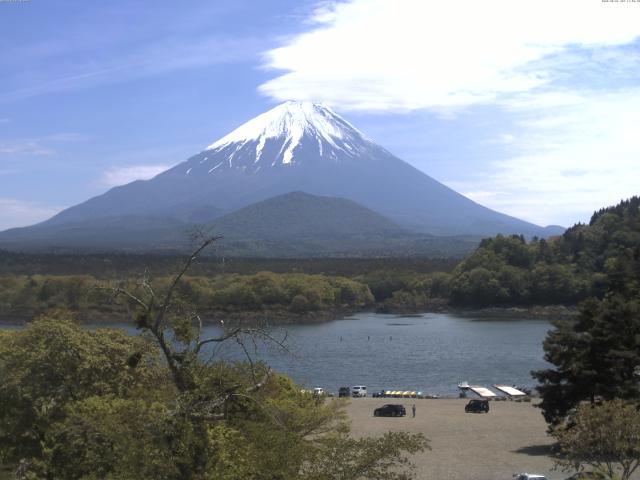 精進湖からの富士山