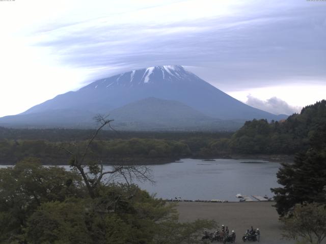 精進湖からの富士山