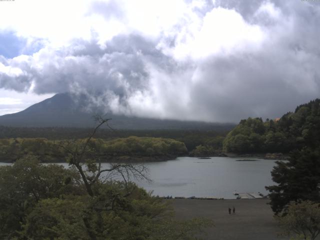 精進湖からの富士山
