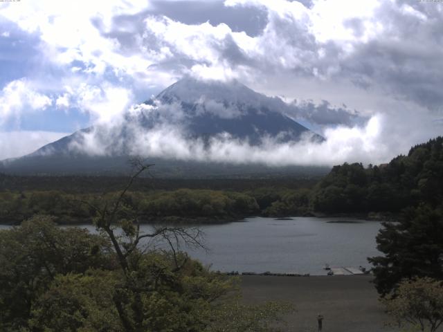 精進湖からの富士山