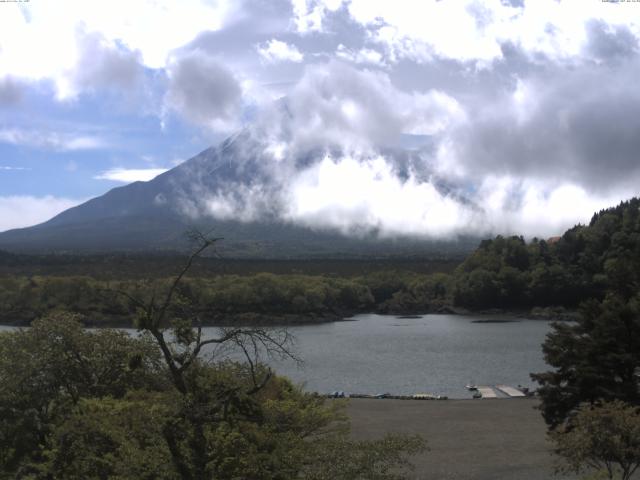 精進湖からの富士山