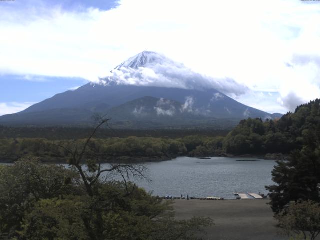 精進湖からの富士山