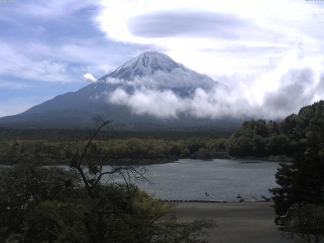 精進湖からの富士山