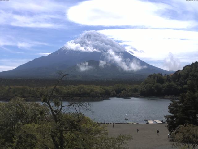 精進湖からの富士山