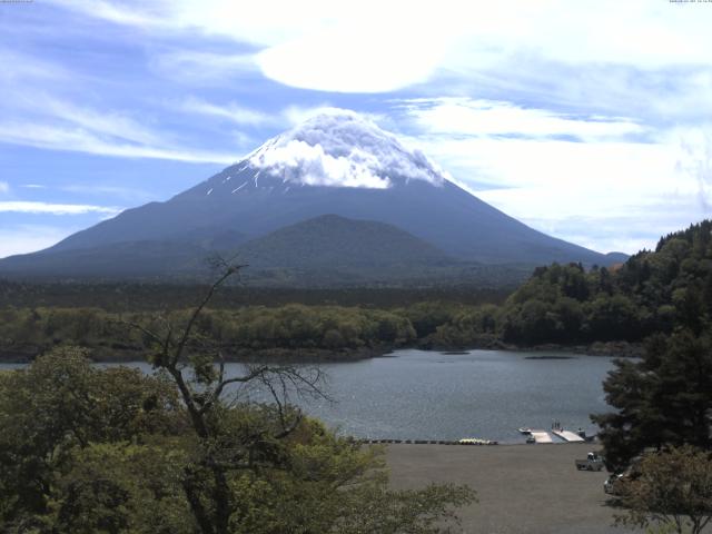 精進湖からの富士山
