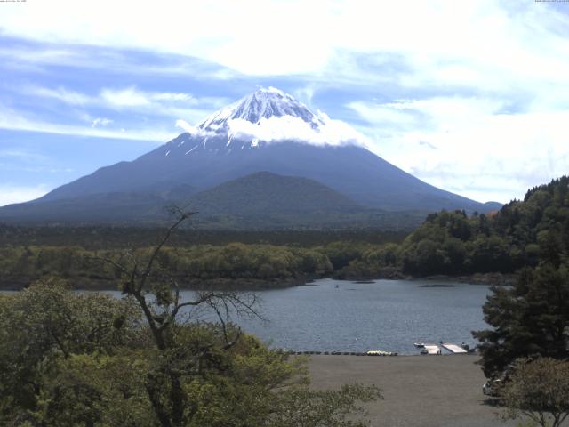 精進湖からの富士山