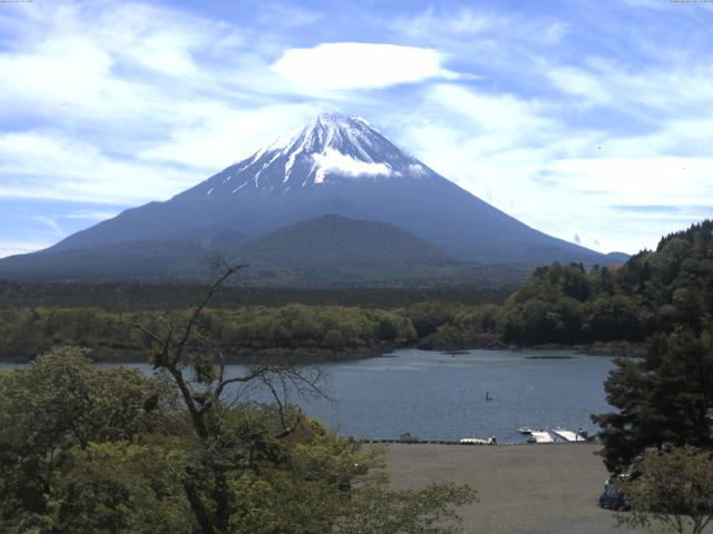 精進湖からの富士山