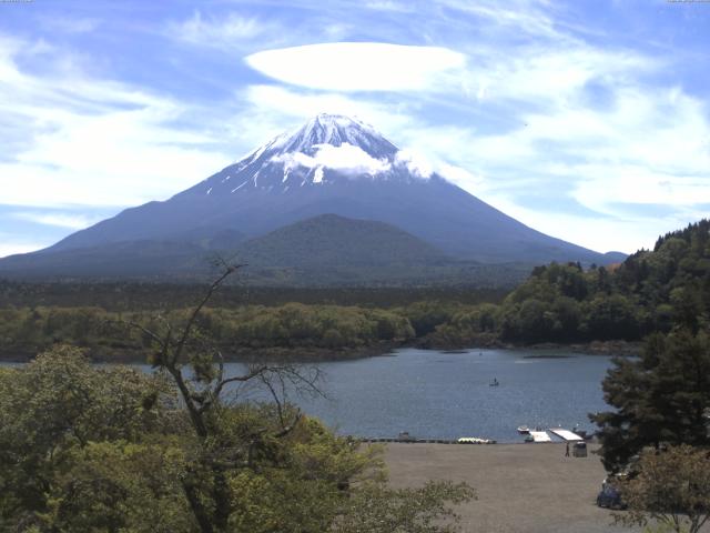 精進湖からの富士山