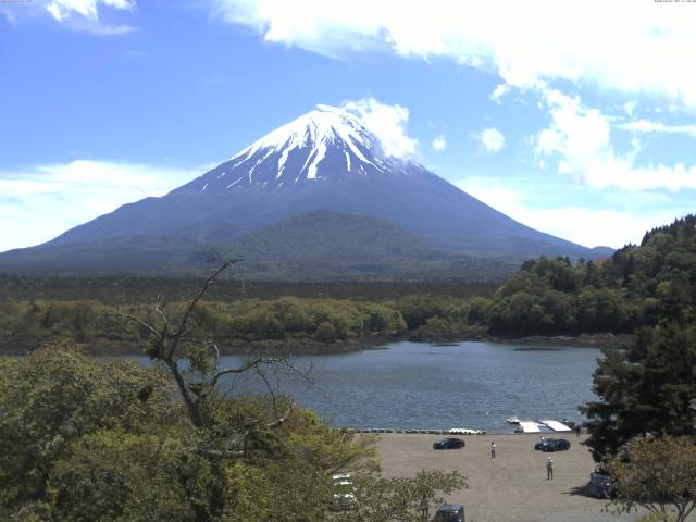 精進湖からの富士山