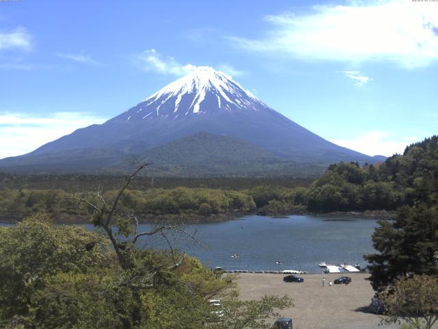 精進湖からの富士山