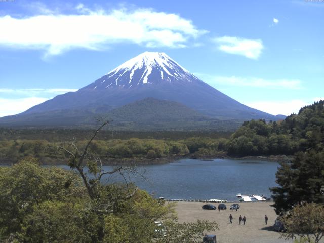 精進湖からの富士山