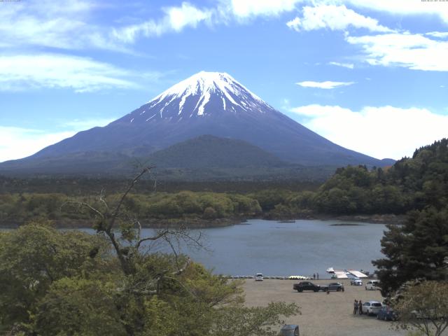 精進湖からの富士山