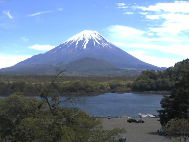 精進湖からの富士山