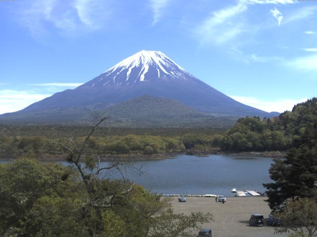 精進湖からの富士山