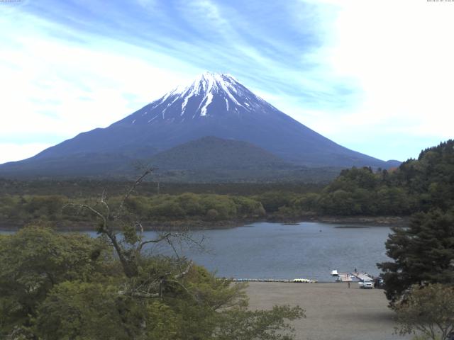 精進湖からの富士山