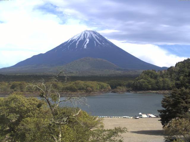 精進湖からの富士山