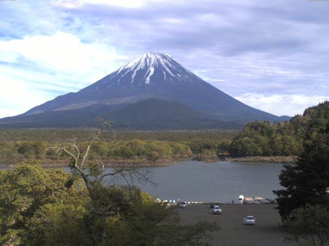 精進湖からの富士山