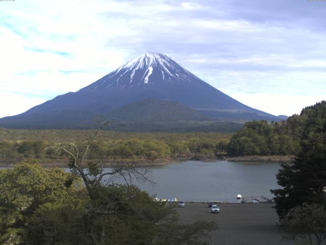 精進湖からの富士山
