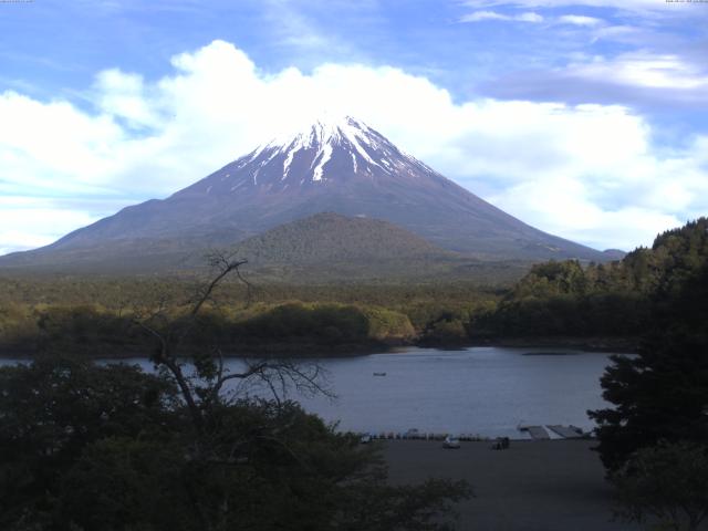 精進湖からの富士山