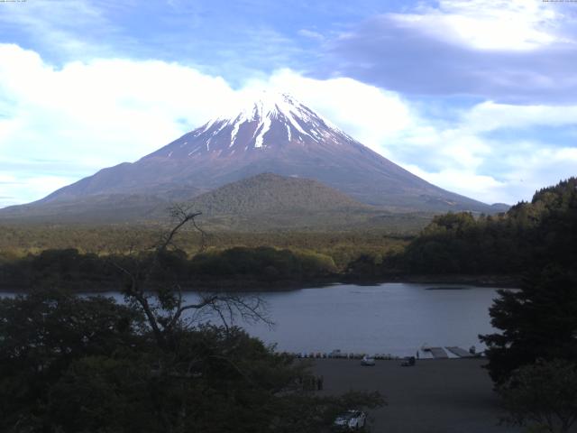 精進湖からの富士山