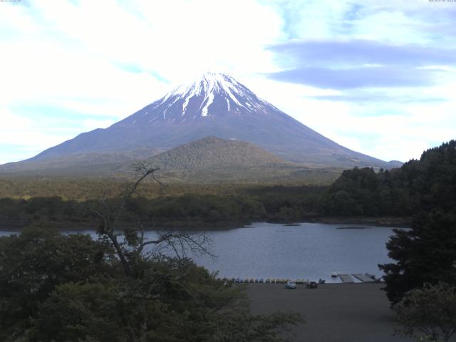 精進湖からの富士山