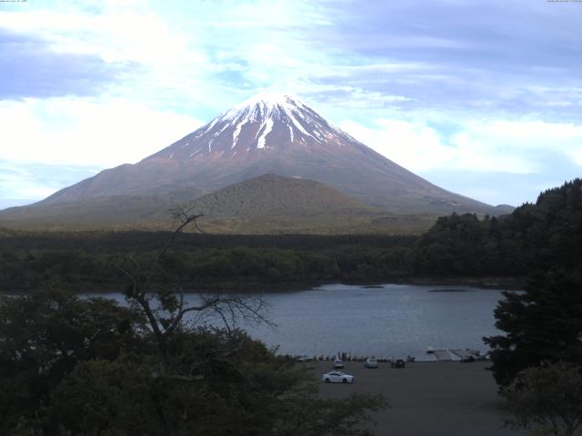 精進湖からの富士山