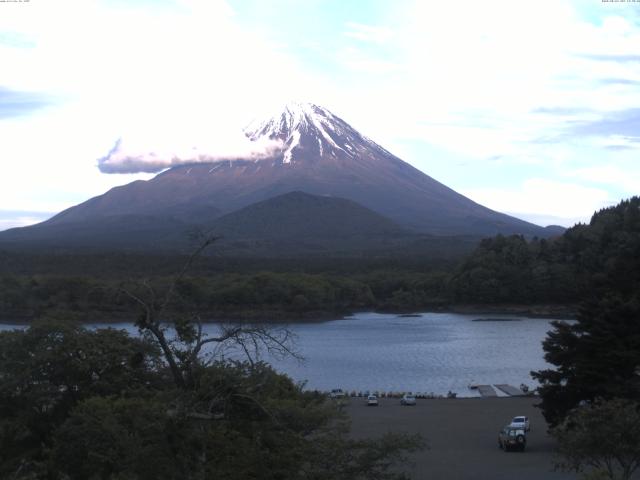 精進湖からの富士山