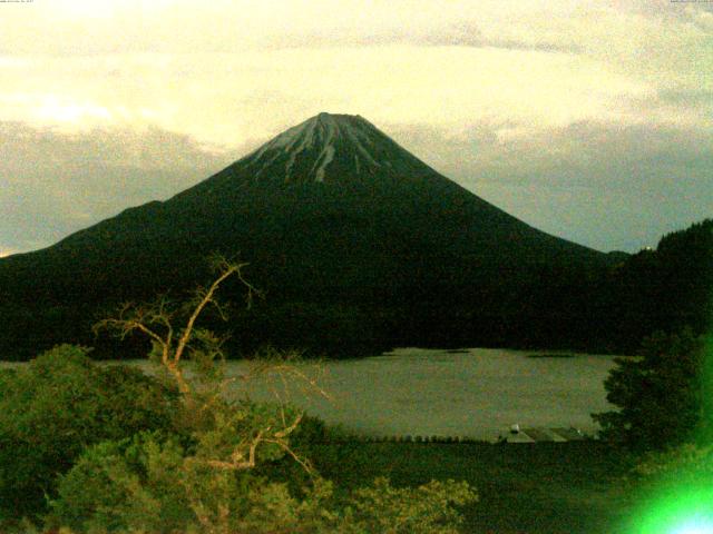 精進湖からの富士山