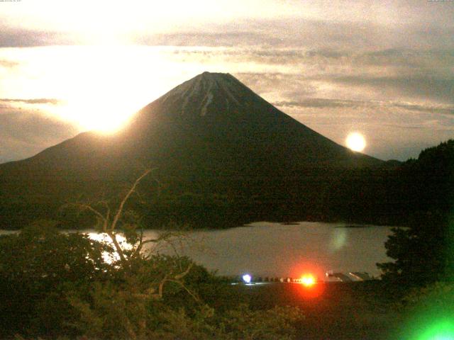 精進湖からの富士山