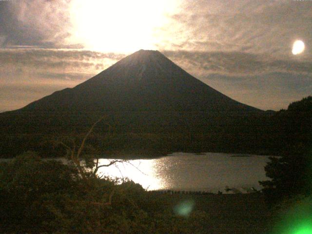精進湖からの富士山