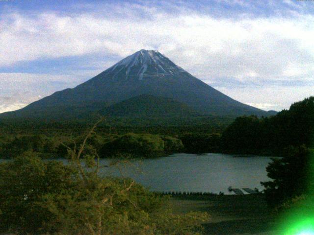 精進湖からの富士山