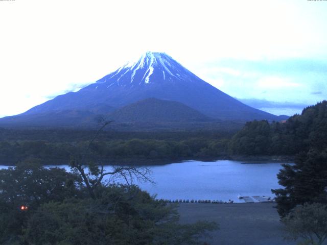 精進湖からの富士山