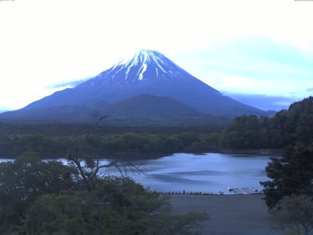 精進湖からの富士山