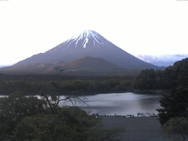 精進湖からの富士山