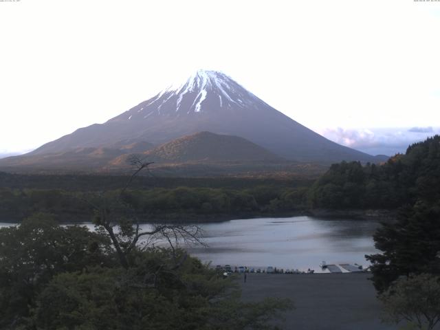 精進湖からの富士山