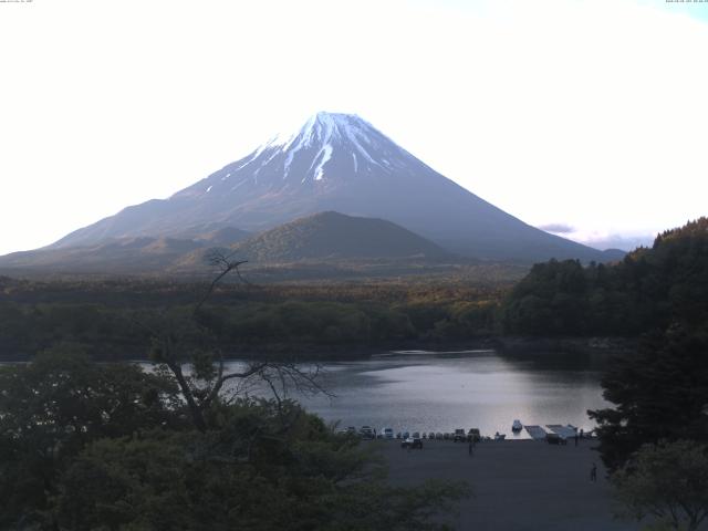 精進湖からの富士山