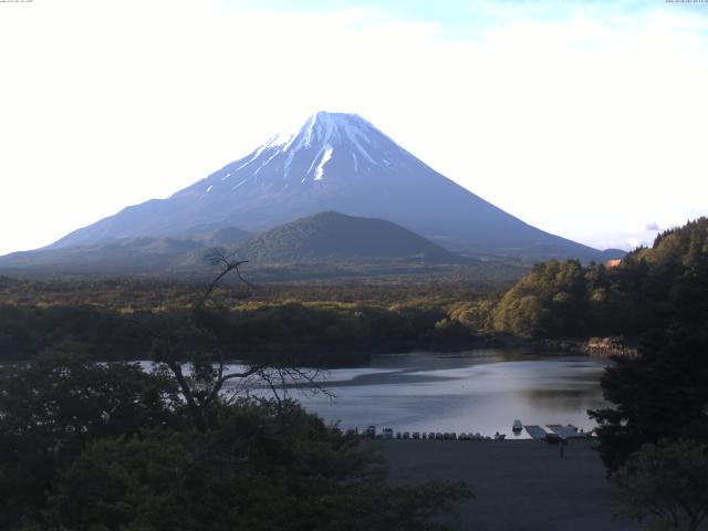 精進湖からの富士山