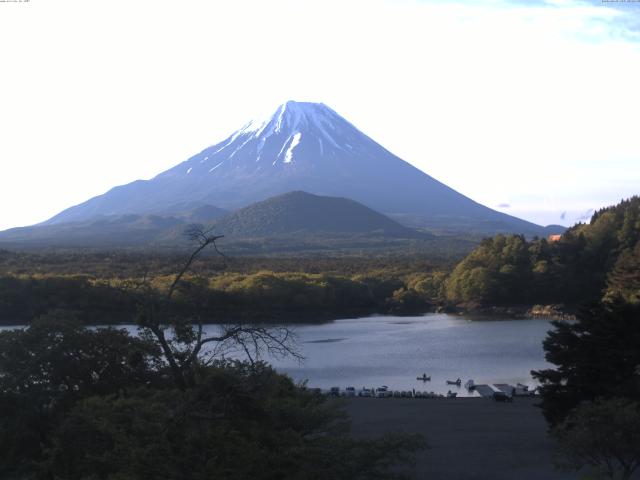 精進湖からの富士山