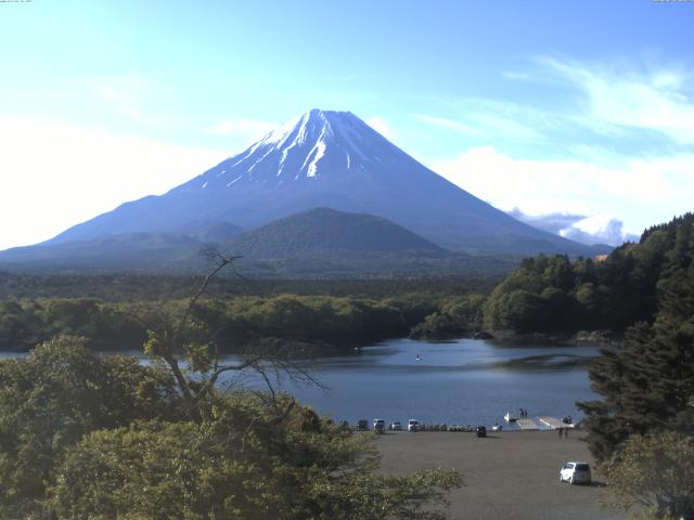 精進湖からの富士山