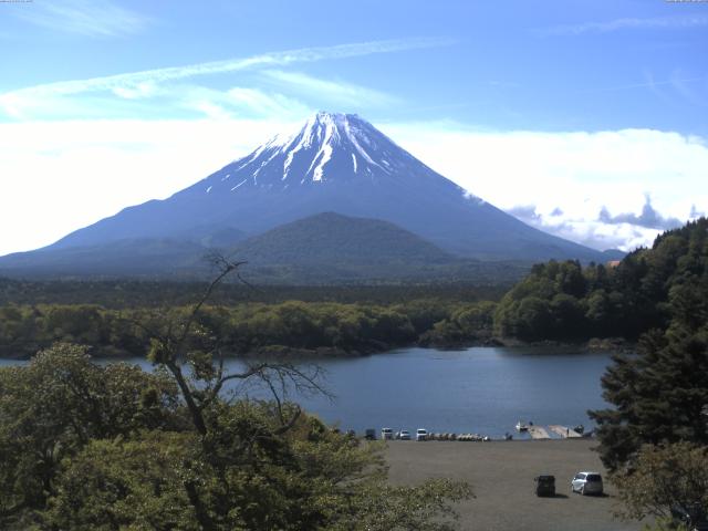 精進湖からの富士山