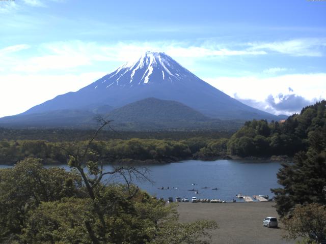 精進湖からの富士山
