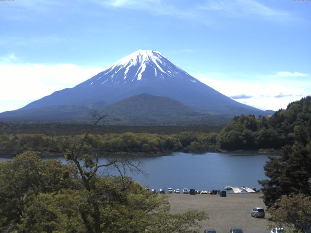 精進湖からの富士山