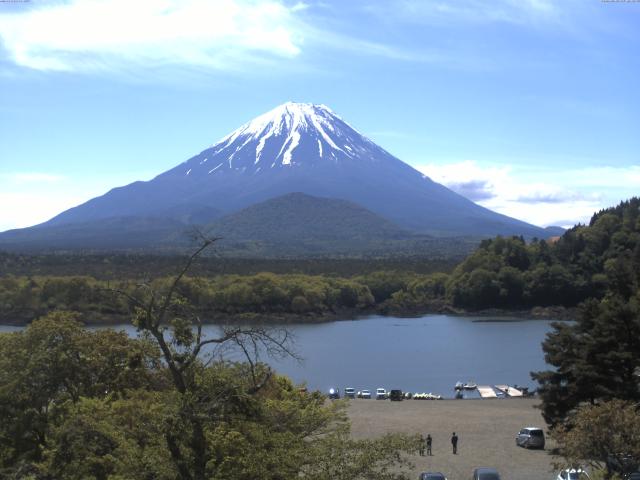 精進湖からの富士山