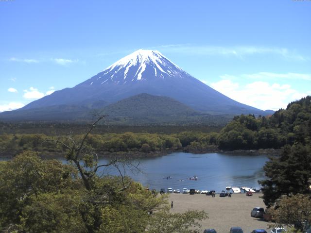 精進湖からの富士山