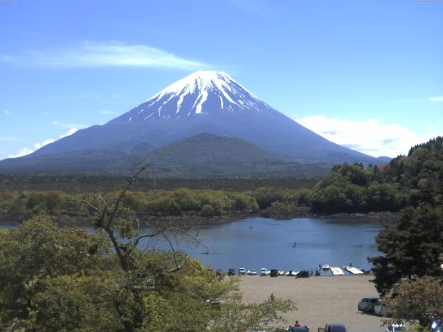 精進湖からの富士山