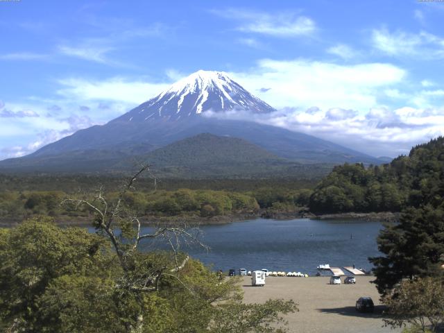 精進湖からの富士山