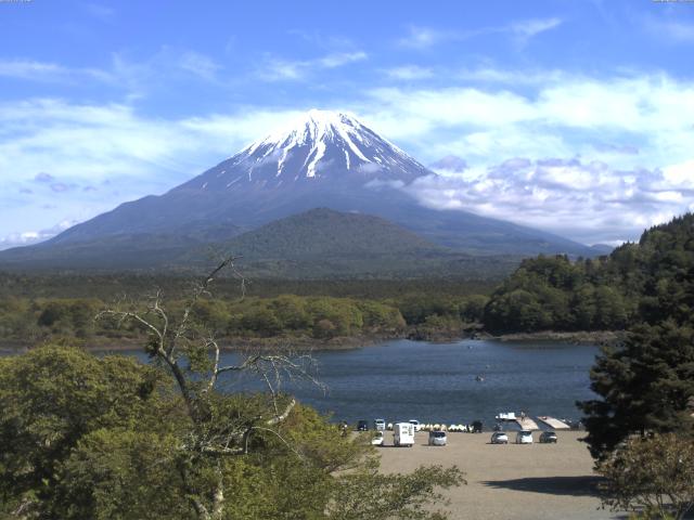 精進湖からの富士山