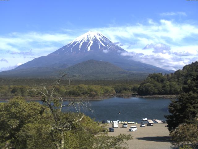 精進湖からの富士山