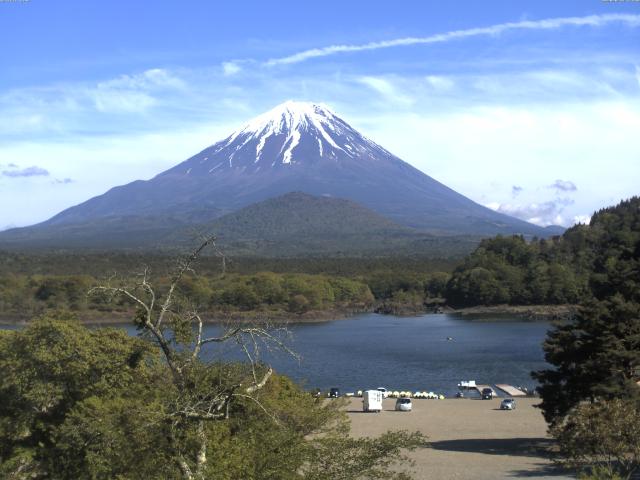 精進湖からの富士山