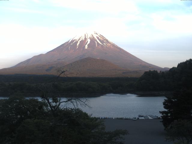 精進湖からの富士山